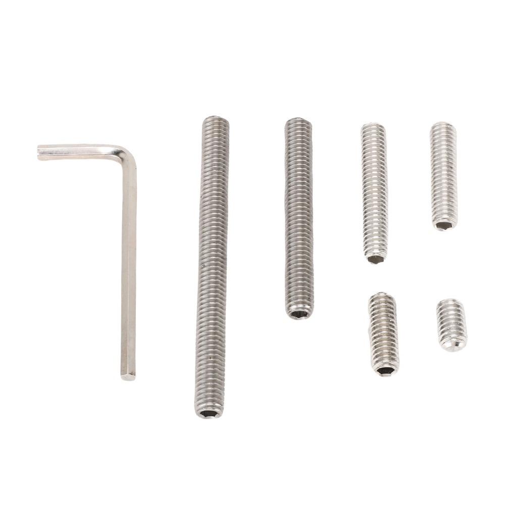 8pcs Black and Silver Cue Weight Bolt Kit Metal Protective Case Standard Cue Stick серебряный