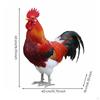 Modello di Pollo Figurine Maschile Fatta a Mano Animale Piumato per Esposizione al Supermercato, Fattoria