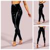 Glänzende Stretch Sexy Wet-Look Metallic Disco Tanz Yoga Entspannte Skinny Slim Fit Tanzbekleidung und Nachtclub Kleidung [Getrays] Damen Leggings, Hohe Taille