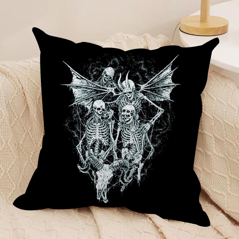 Live In Leipzig MMayhem Burzum Cushion Cover Soft Plush Fabric DoubleSided Printed Sofa Cushion Cover for All SeasonsHomeDecor