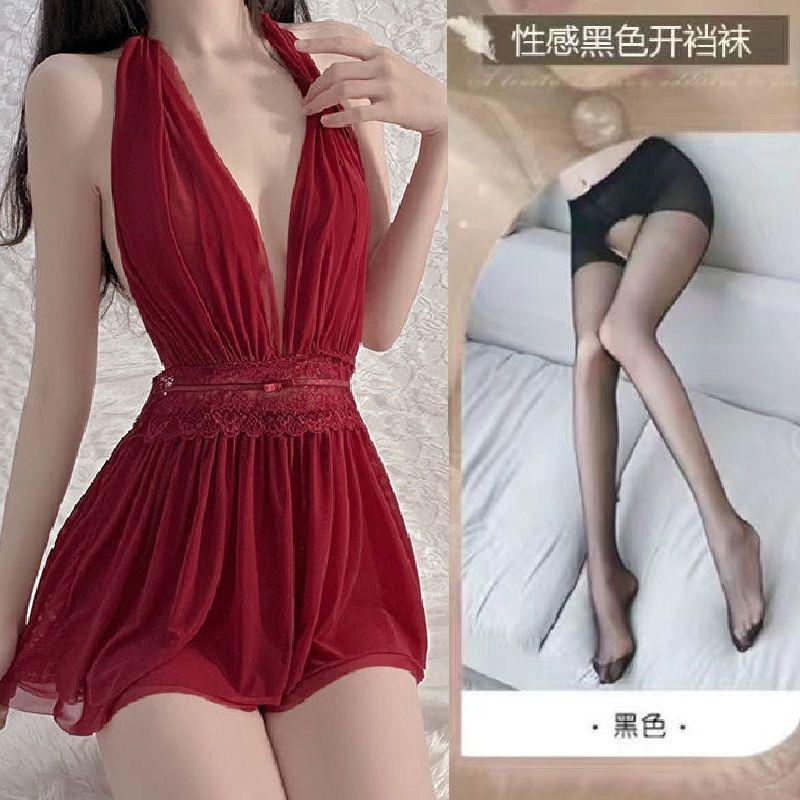 Mesh neck sexy ins wind high value comfortable and breathable