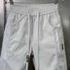 Summer men's straight casual pants thin solid color splicing breathable quick-drying trousers fashion trend loose sweatpants