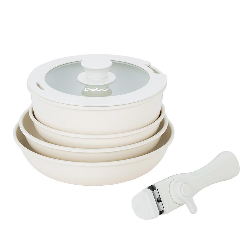Debo Detachable Handle 4-Piece Cookware Set