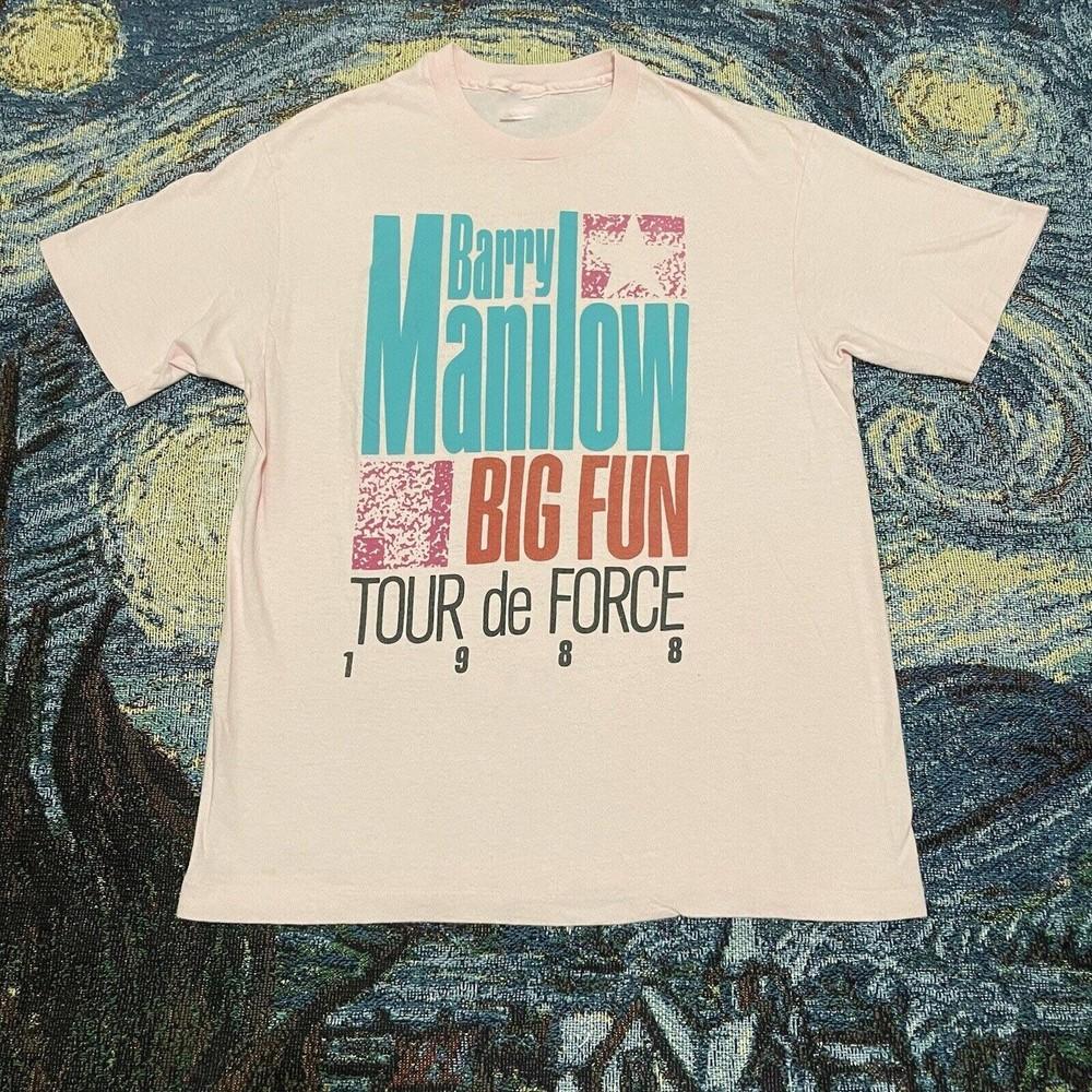 

80’s Barry Manilow Tour T-Shirt Unisex Gift For Men All Size S-4XL LI1125 Unisex T-Shirt L