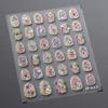 1 PCS 5D Glitter Light Pink Begonia Flower Nail Art Sticker Exquisite Design High Quality Decorative Decal Nail Sticker