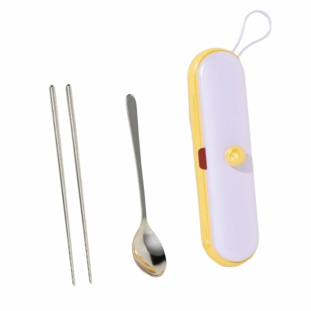 304 Stainless Steel Cutlery Lightweight Durable Tableware Set Portable Rustproof Camping Tableware Travel Outing
