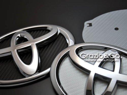 

Toyota Prius 30 Prius Carbon Emblem Base Silver Rear