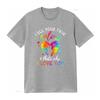 I See Your True Colors Puzzle World Autism Awareness Month T Shirt Women Tops vintage Washed Unisex Stretched streetwear Casual