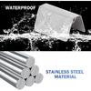 Shakas 12 PCS Car Wind Deflector Clips, Stainless Steel Wind and Rain Deflector Channel Fixed Window Clip, Modification Installation Tuning