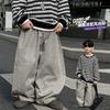 Boys Kids Cotton Cargo Casual Long Pants Children Loose Fashion Trousers