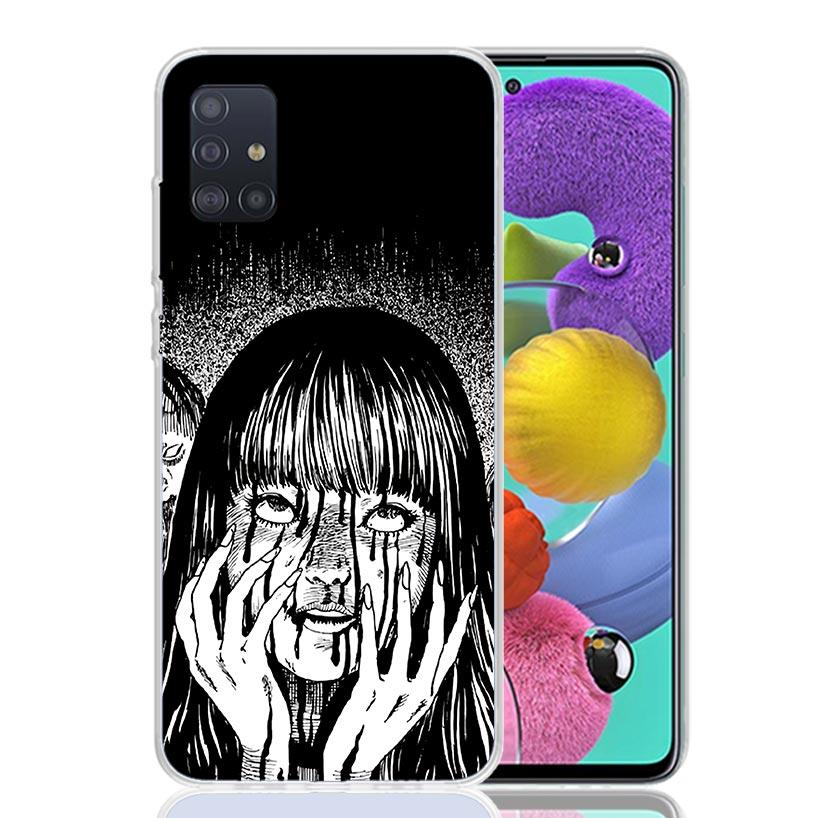 Japanese Horror Comic Anime Phone Case For Samsung Galaxy A52 A32 A22 A12 A02S A50S A30S A51 A31 AA71 Note 20 Ultra 10 S10 Plus