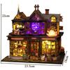 DIY Wooden Magic House Casa Doll Houses Miniature Building Kit Dollhouse with Furniture Led Lights Birthday Gifts
