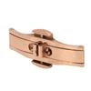 Butterfly Buckle Rose Gold Alloy Ceramic Tungsten Steel 5 X 15 Watch Deployment Clasp for