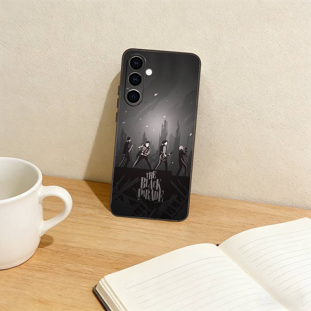 MCR f-Fan Icon My Chemical Romance   Phone Case For Samsung Galaxy A73,A72,A71,A70,A53,A52,A51,Others Soft Black Cover
