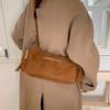 PU Suede Hobo Bag Women's Fashion Shoulder Tote with Multiple Zip Pockets Casual Everyday Handbag