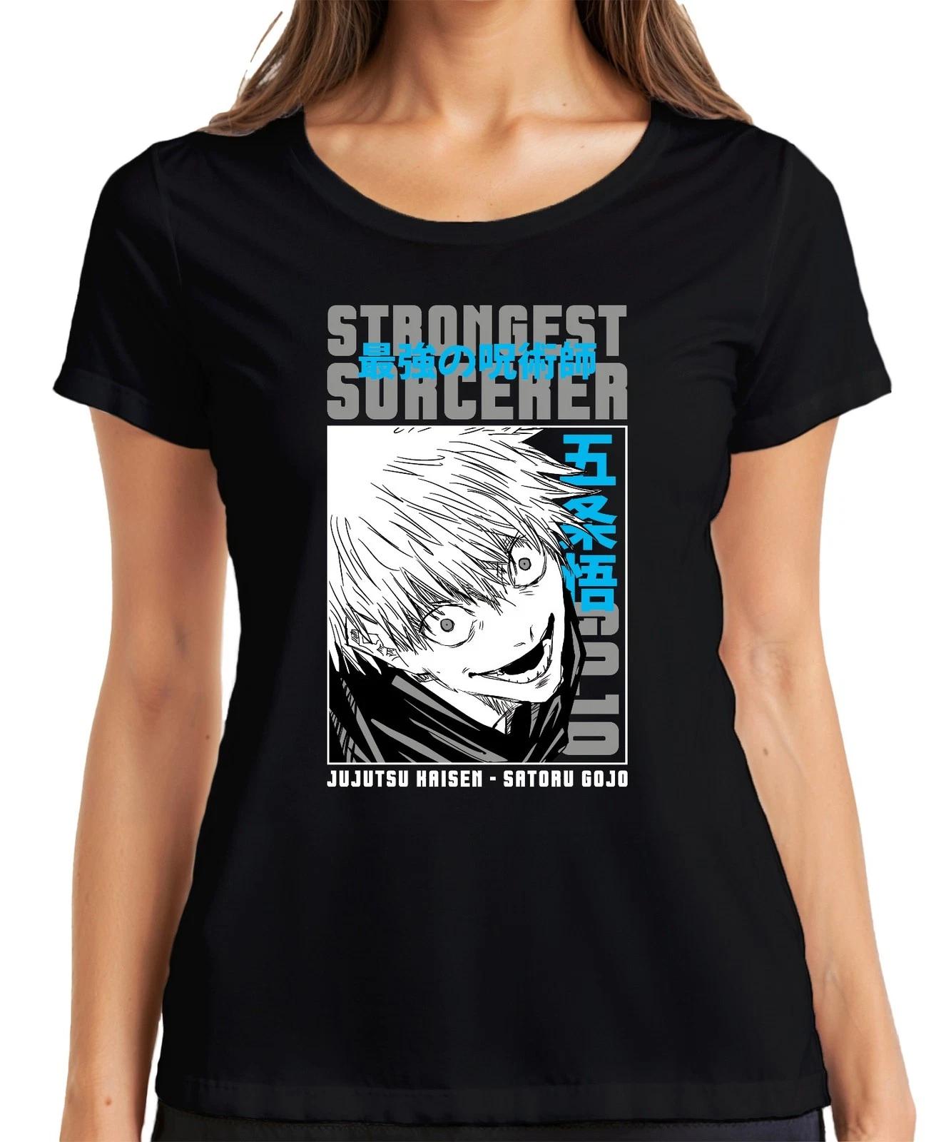 Satoru Gojo Jujutsu Kaisen Strongest Sorcerer Anime Manga Skizze Damen T-Shirt XL