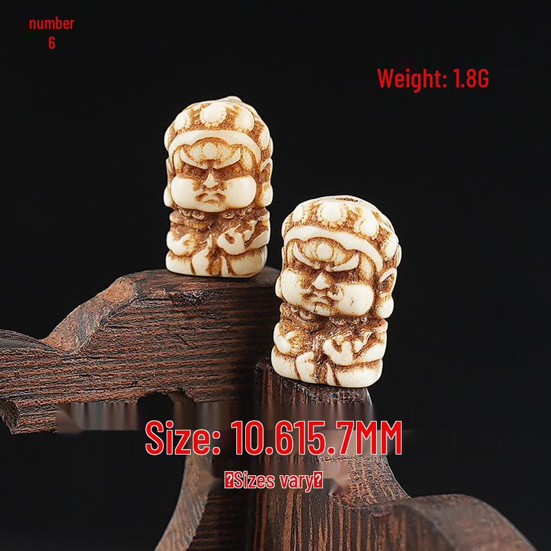 Tibetan Buddhism Pendant Necklace: Cow/Camel Bone Bead DIY Jewelry Accessory