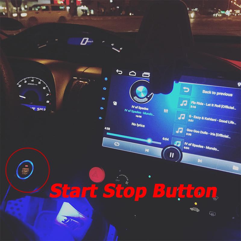 Universal 12V Auto Start Engine Ignition Start Stop Button System Starline Car Alarm Remote Starter SUV PEK Keyless Entry System