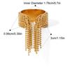 Ably Simple Stainless Steel Tassel Ring For Women  Jewelry Daily Wear Unique Chain Finger Ring Accessory Gifts