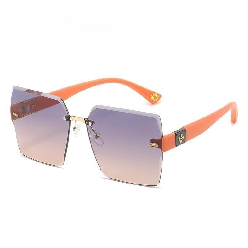 Korean Square Frameless Frame Gradient Lens Sunglasses Women/Men