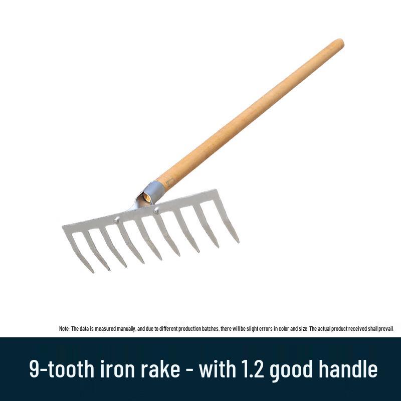 Jing Long Dun Heavy Duty 9-Tooth Agricultural Rake