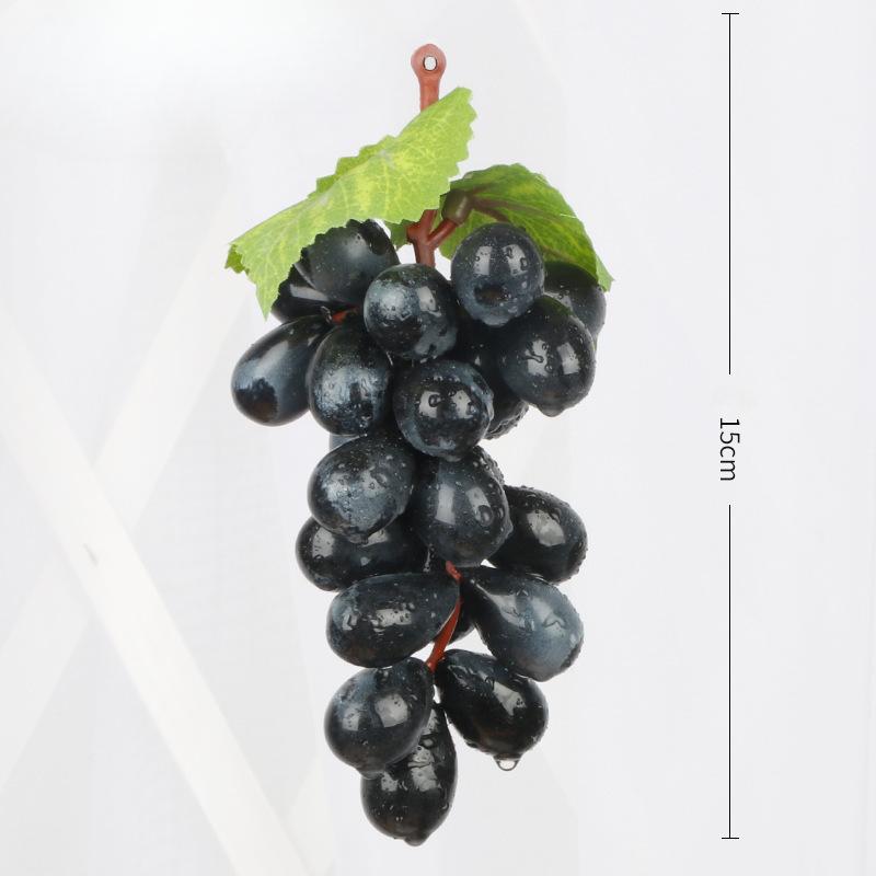 

Искусственные фрукты Виноград Имитация Виноградных гроздей Реалистичные Поддельные фрукты Пластиковые Поддельные фрукты Украшения для Свадебных вечеринок 15cm чёрный
