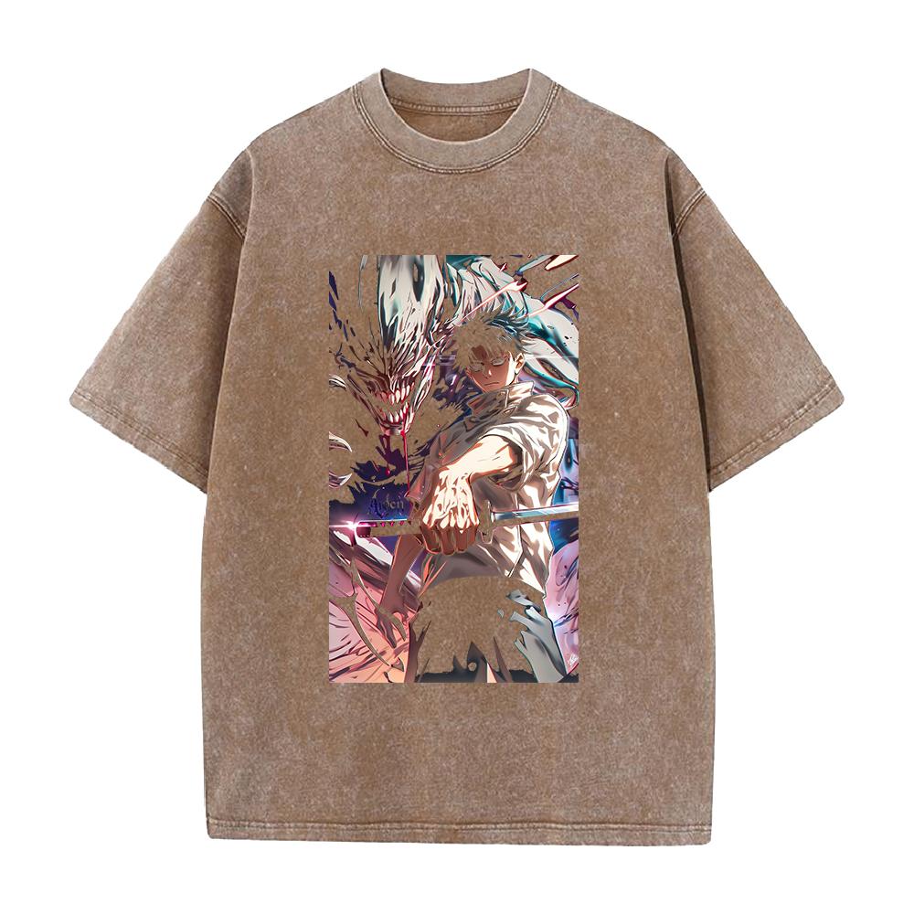 Jujutsu Kaisen Okkotsu Yuta Cool Graphic Tshirt Men Women Clothing Short Sleeve Cotton T-shirts Washed Tee Harajuku Male T Shirt