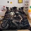 Beauty Skull Printed Bedding Cover Twin Size Microfiber Home Textiles Teen Cool Fashion Home Bedclothes