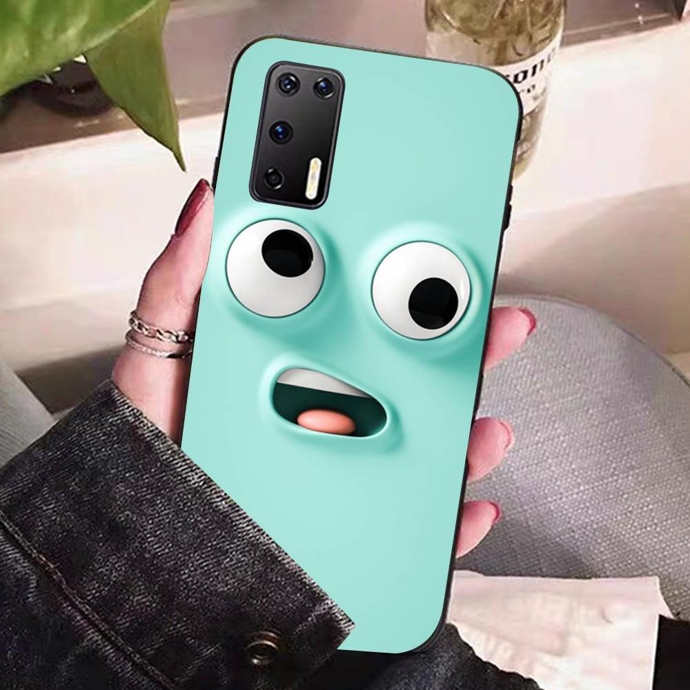 3D Funny Face Phone Case For Huawei P 8 9 10 20 30 40 50 Pro Lite Psmart Honor 10 lite 70 Mate 20lite