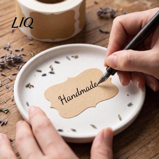 Round Labels for Handmade Items Blank Label Stickers, Self?Adhesive Gift Tag Stickers 250 Per Roll, Assorted Decorative Seals Crafting Projects
