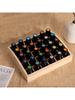 30-Cell Essential Oil Storage Box Portable High-End Small Wooden Pine Box for Portable Organization And Storage