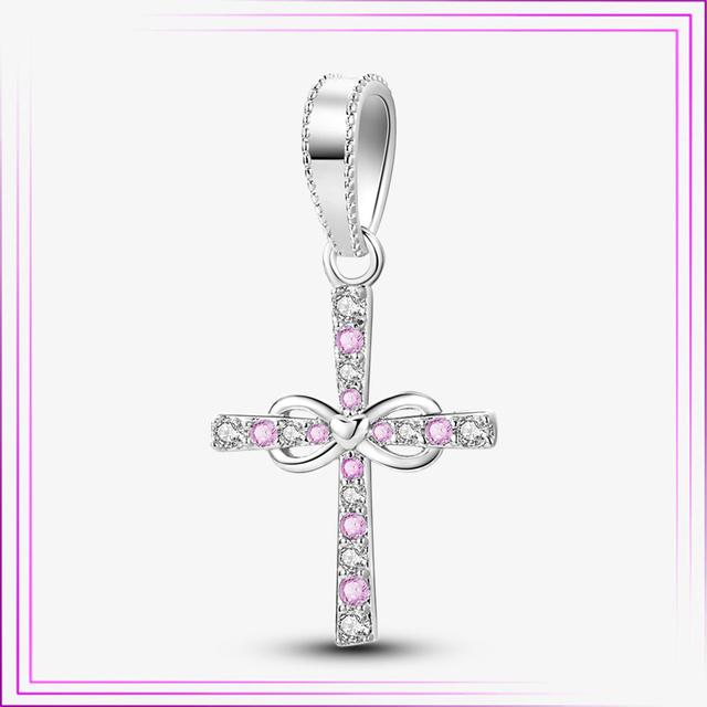 925 Sterling Sølv Hjerte Blomst Luftballong Flamingo Rosa Sjarm Plata De Ley Bil Katt Perle DIY For Originalt Armbånd Smykker