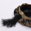 with Feather Medieval Hat Antiqued Renaissance Ceremony Dress Hat  Themed Parties