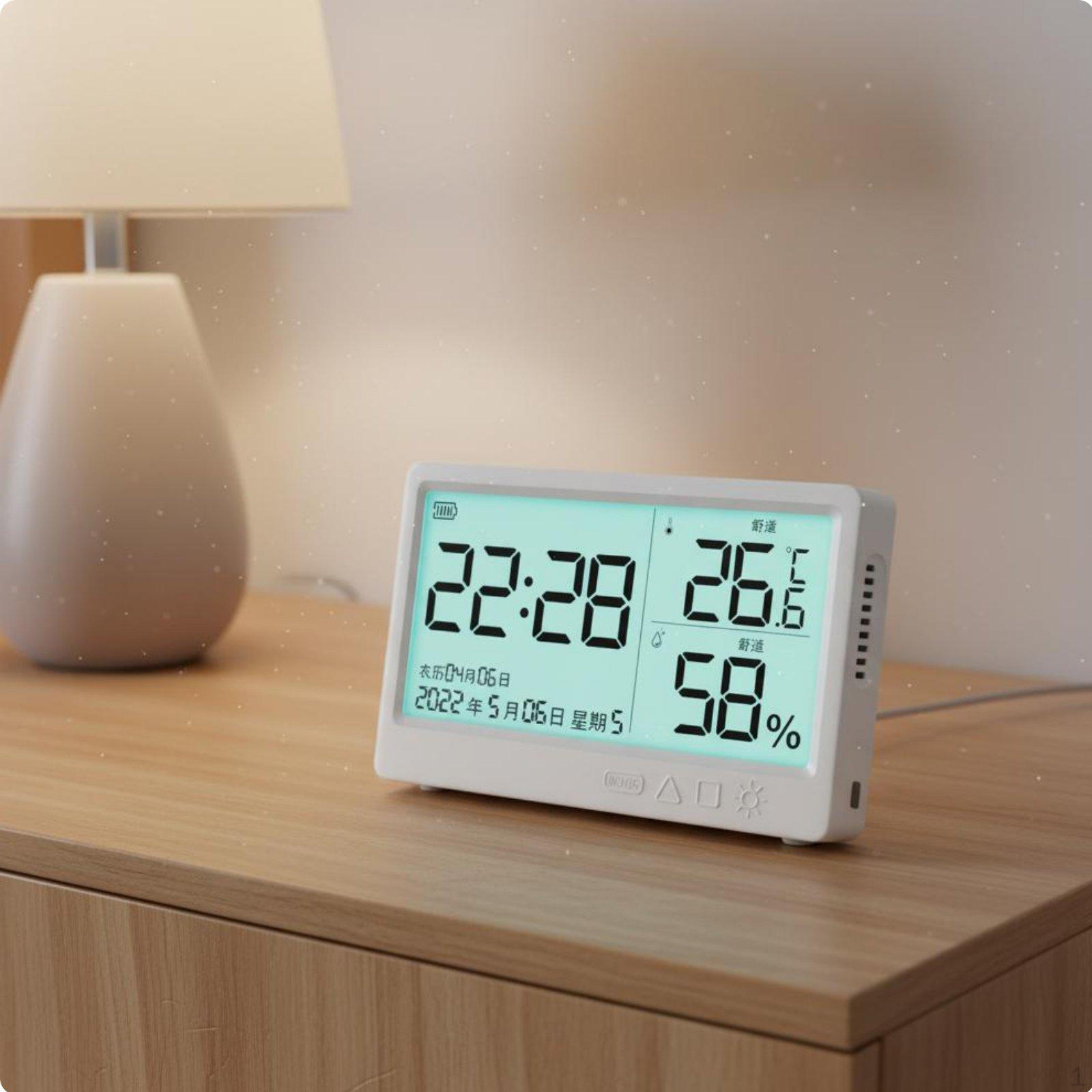Digital TemperatureHygrometer High Precision Backlit Hygrometer Backlight Function Indoor Flagship
