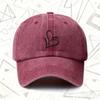 A Vintage Washed Hat Featuring a Heart Shape Suitable for Both Men And Women This Solid Baseball Cap Is Perfect for All Season