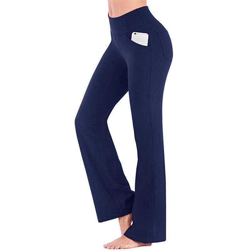 2025 summer women's pants fashion new style simple and generous, slightly lapped wide-leg high-waist casual yoga pants