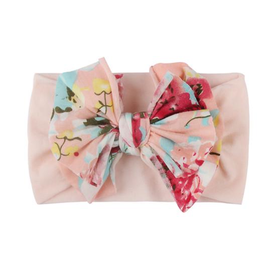Fashion Floral Childrens Hair Accessories Headband Soft Wide-Brim Elastic Hairband Baby Headwear Comfortable