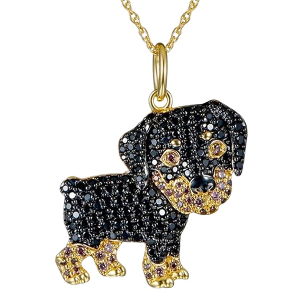 Exquisite and Cute Schnauzer Dog Pendant Necklace for Women Elegant Pet Puppy Jewelry Animal Accessories Dog Lovers Gift