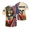 Men's Casual Cross Faith Printed T-shirt for Streetwear Trendsetters Shirt