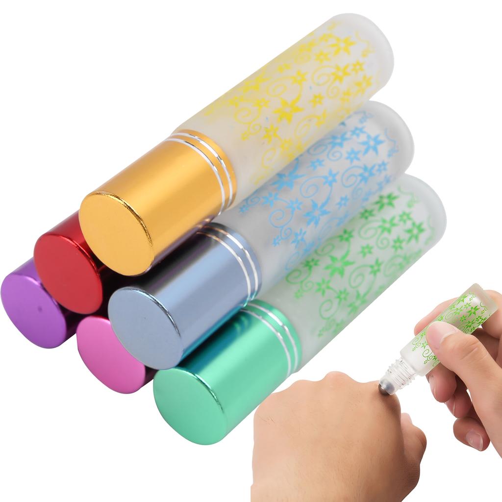 10ml Essential Oil Roller Bottle AntiLeakage Empty Roller Balls Bottles Container Set