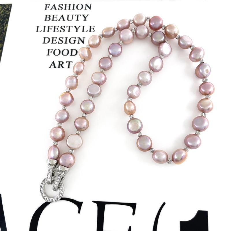 Meier Seedless Freshwater Pearl Necklace - Elegant, Stylish, Colorful, Minimalist, and Unique
