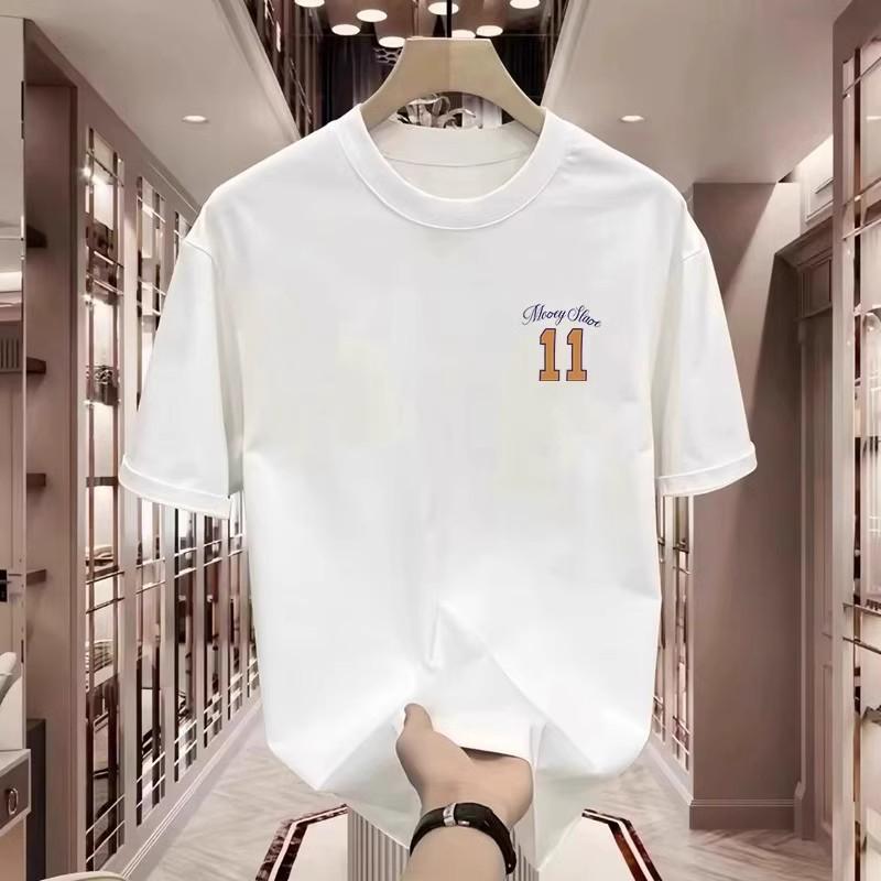 Trendy Brand Short-Sleeved Pure Cotton Men'S Printed T-Shirt Trendy Men'S And Women'S Versatile Round Neck T-Shirt Men'S