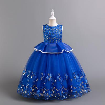 New Sequined Princess Dress: Cross-Border Western Style Tutu for Middle and Large Children