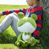 Stuffed Doll Cartoon Skin-friendly Colorful Green Frog Stuffed Doll for Bedroom