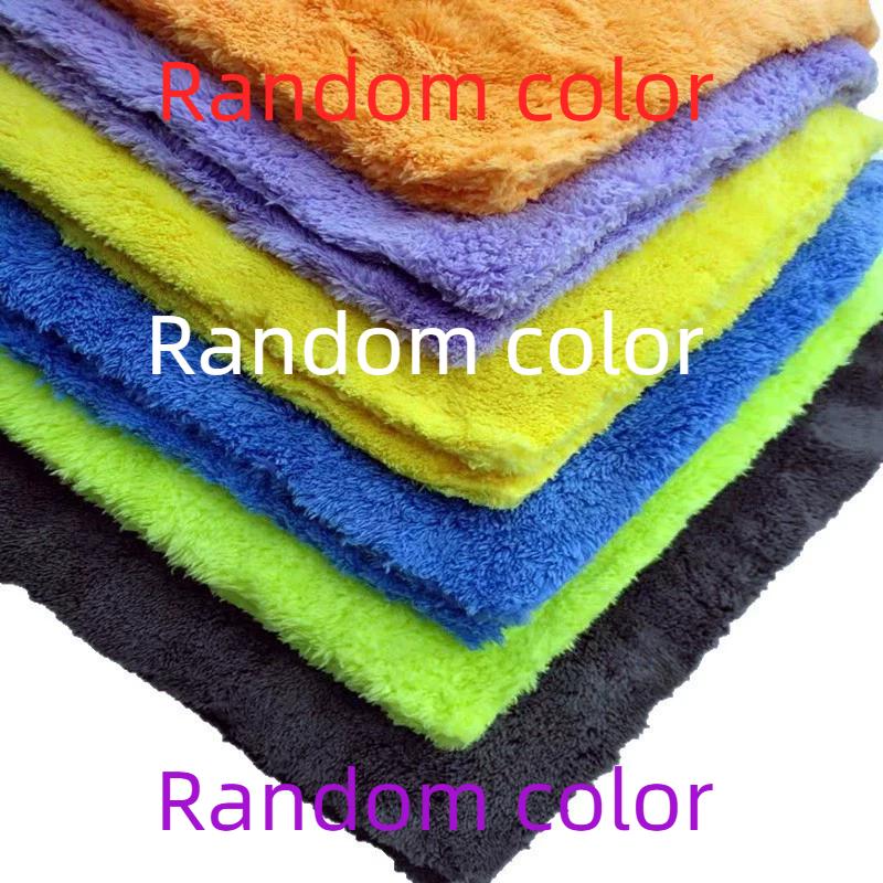 

40x40cm Borderless Microfiber Automotive Towel Details Dry Cleaning Polishing Towel Plush Absorbent Microfiber Cloth 1Pcs