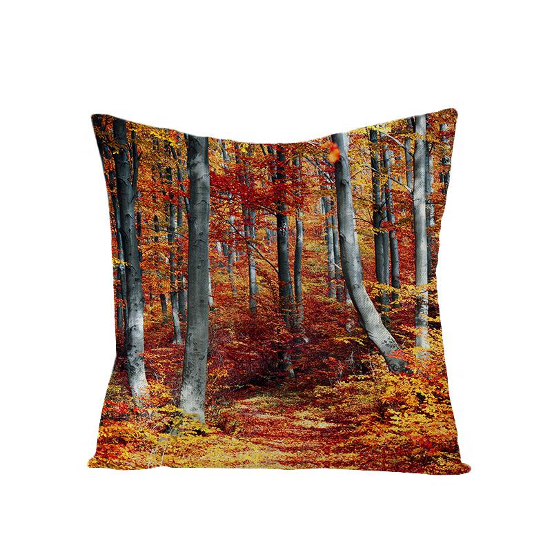 Zuhause Tropische Pflanze Grüne Blätter Polyester Kissenbezug Zuhause Nordischer Ins Stil Kissen Lendenkissenbezug