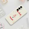 For Samsung Galaxy A17 5G Case Bear Pattern Printing Straight Edge TPU Phone Back Cover