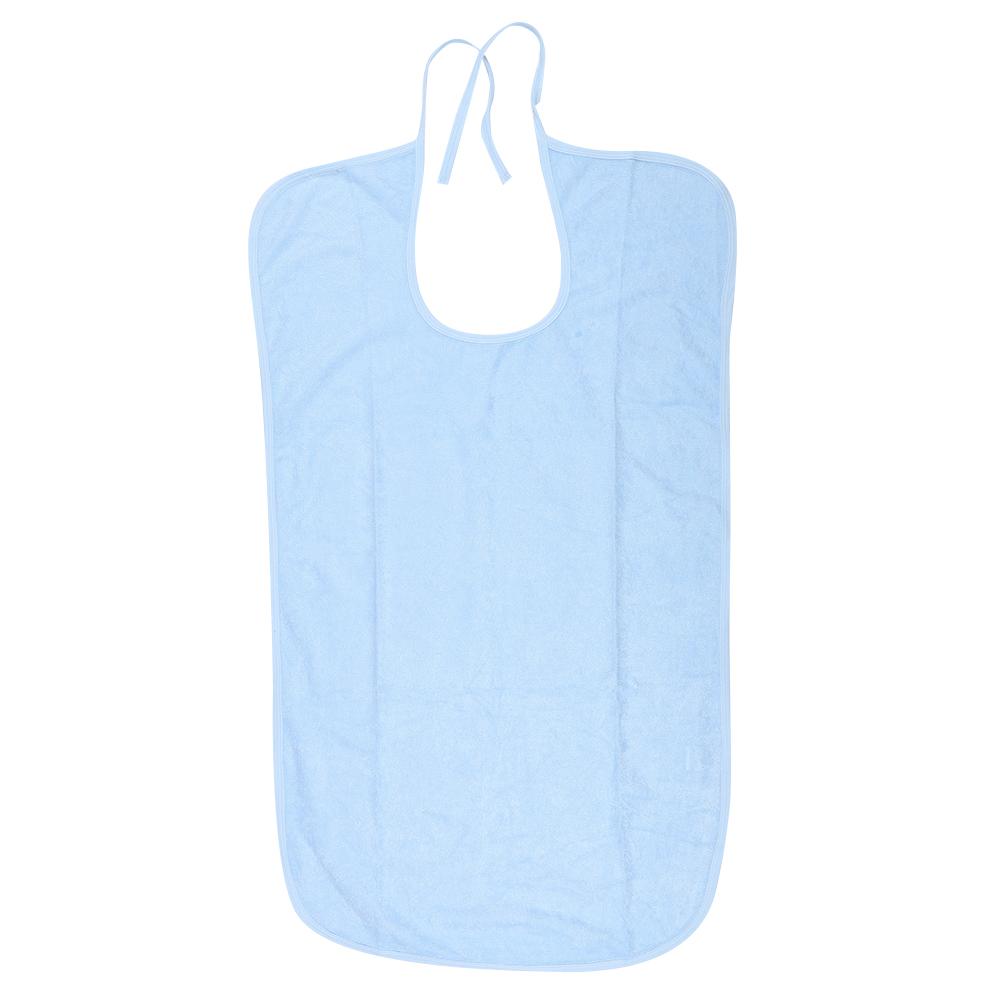 Elderly Waterproof Bib Adult Mealtime Saliva Towel Dining Apron Clothes Protector 50*90 синий