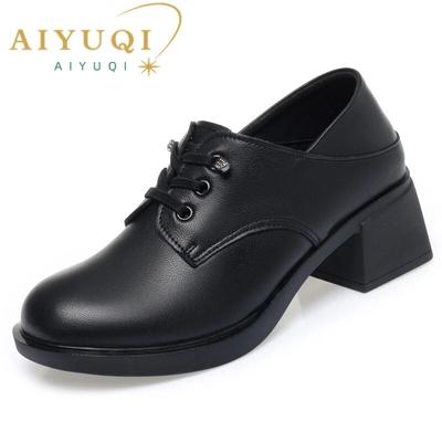 Women Spring Shoes Spring  Women Shoes Casual Round Toe British Style Lace-up Large Size Women Shoes