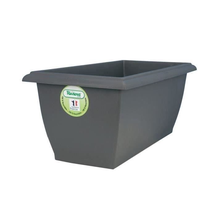 Jardinière - RIVIERA - Evolution - 78,5x39x31,5 cm - 64 L - Gris